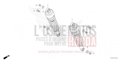 KISSEN, HINTEN GB350SS de 2025